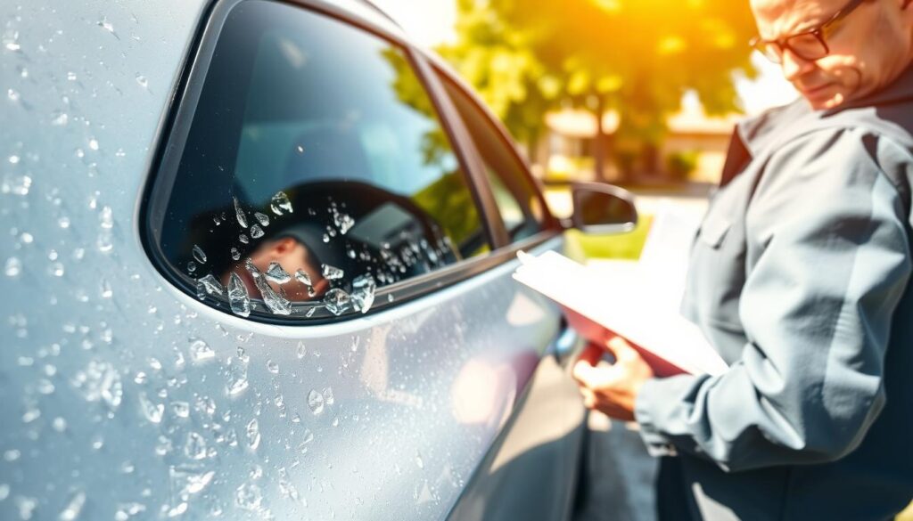 Schäden durch Hagel begutachten