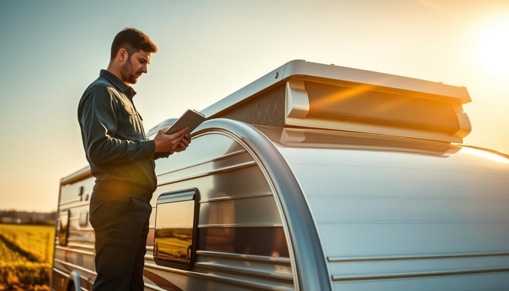 Dachinspektion Wohnwagen