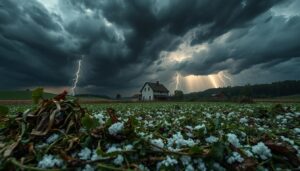 Hagelschaden durch Unwetter Austria