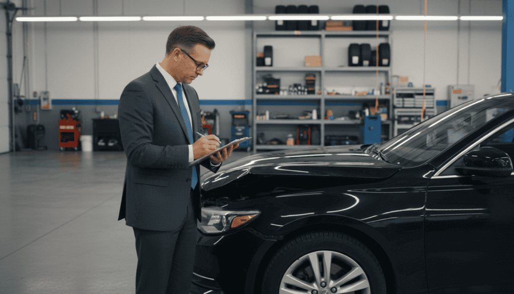 Gutachter bei der technischen Prüfung