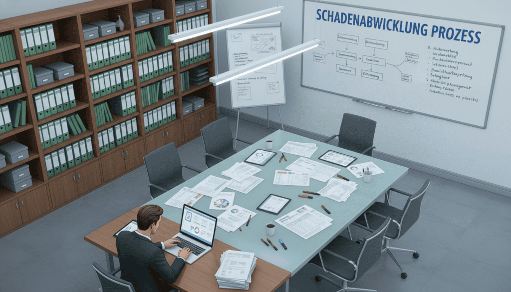Schadenabwicklung Prozess