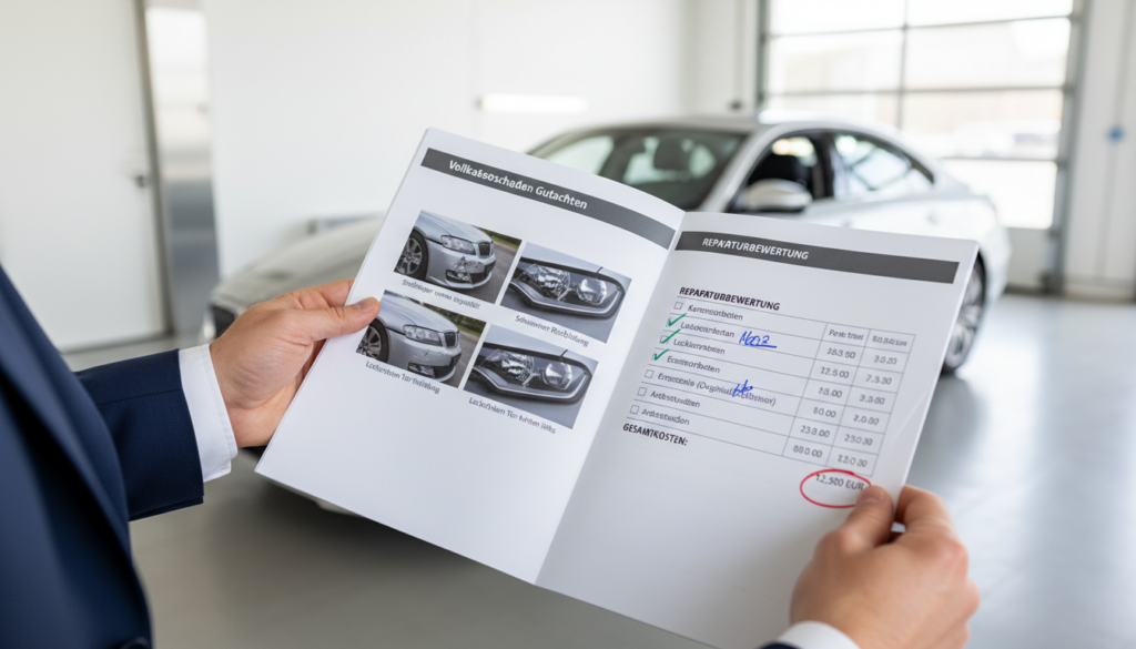 Vollkaskoschaden Gutachten