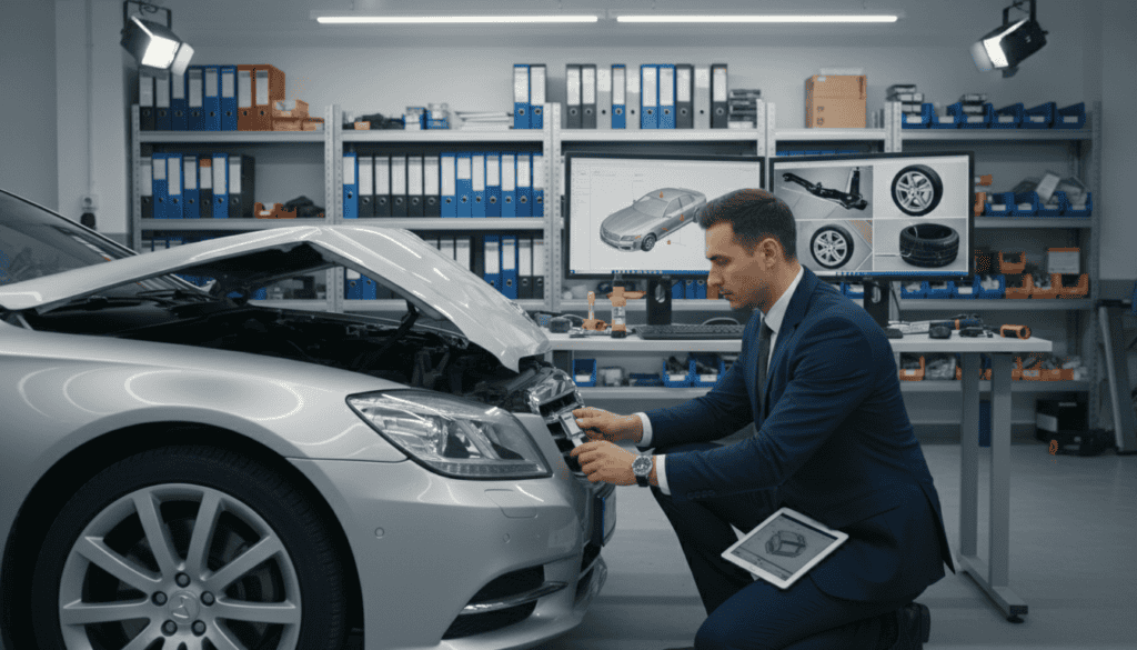 Technische Prüfung von Vollkaskoschäden